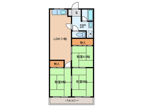 エコ－ハイツⅡの物件間取画像